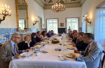Lunch hosted by Mr. Alberto Laplaine Guimaraes, Secretary General of the Municipality of Lisbon for Ambassadors on 6th March, 2020.